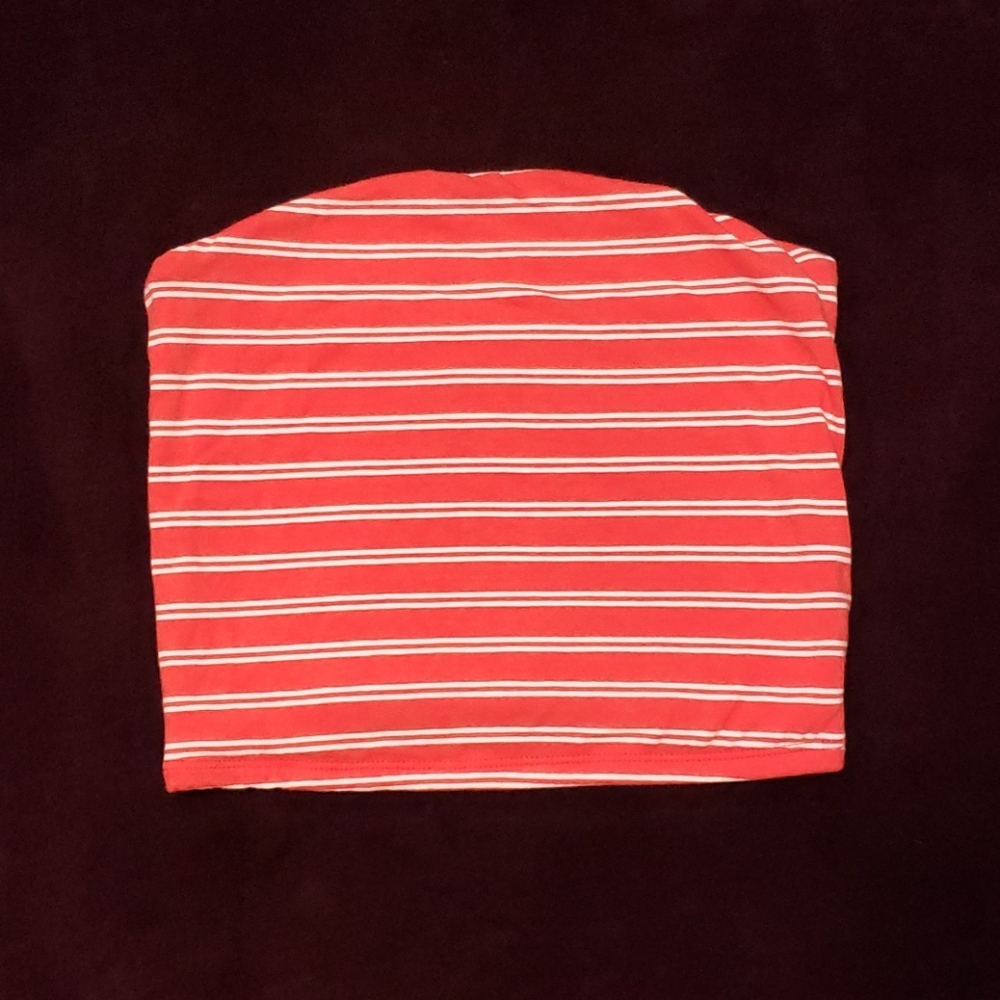 🔴 🆓️ FREE* Wild Fable Striped Strapless Tube Crop Top 🔴 - Picture 4 of 6